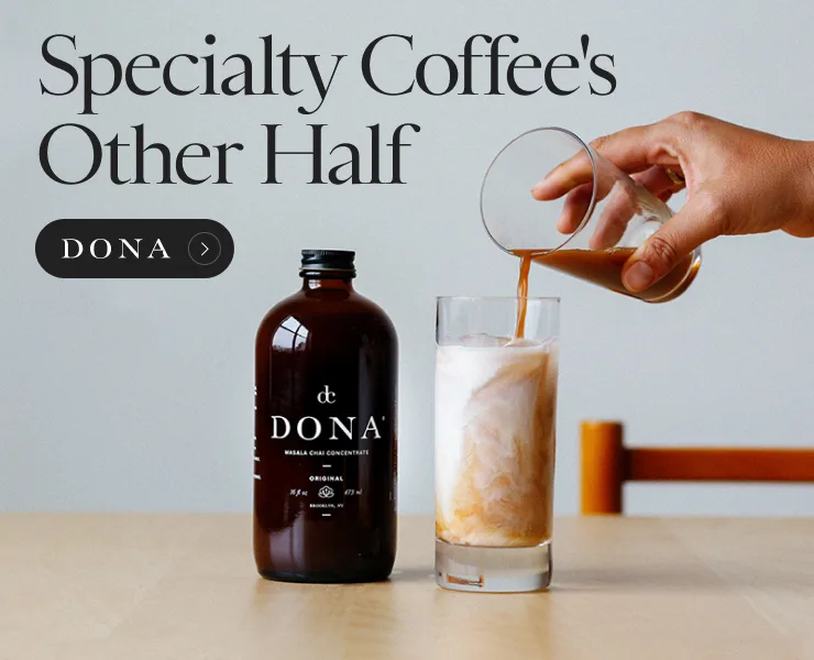 banner advertising dona specialty coffees other half