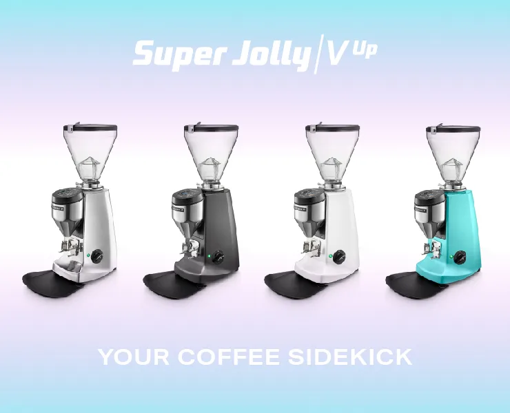 banner advertising Mazzer Super Jolly V up